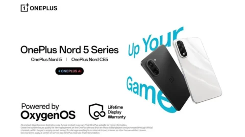 লাইফটাইম ডিসপ্লে ওয়ারেন্টিসহ পাওয়া যাচ্ছে ওয়ানপ্লাস নর্ড ৫ সিরিজ